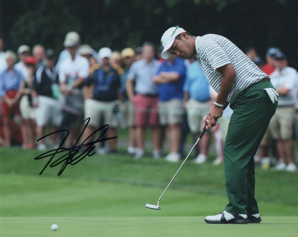 HIDEKI MATSUYAMA SIGNED AUTOGRAPH 8X10 Photo Poster painting - 2021 JAPANESE MASTERS CHAMPION F