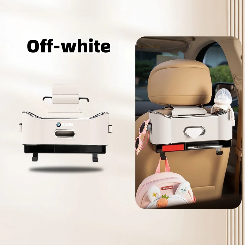 Car seat back multifunctional storage box