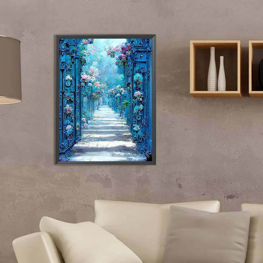 Full Round Diamond Painting 30*40cm - Flower Path