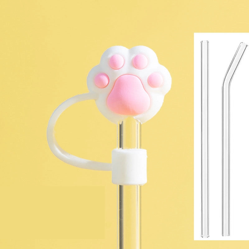 Casual Elegant Cute Flower Silica Gel Straw Decorative Cap 1 Piece