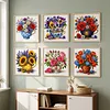 Vase Full 18CT 2 Strands DIY Stamped Cross Stitch Kits for Beginners Adults Home Wall Decor Cross Stitch Art and Crafts Kits 25x25cm tapestrymarket
