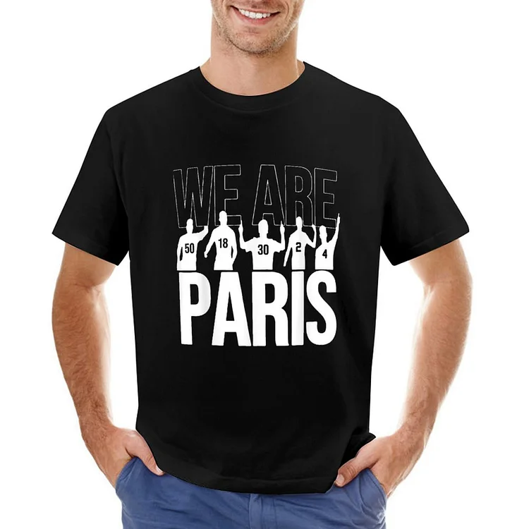 Paris With Famous Numbers Classic Design Men's T-shirt