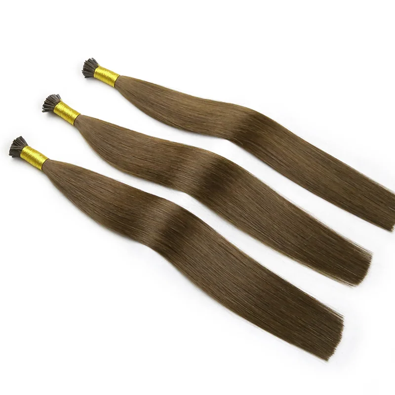 Pre-Bonded I TIP Hair Extension #4 Chocolate Brown 100g Per Pack
