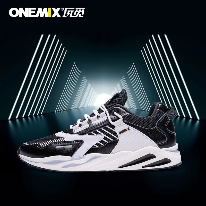 ONEMIX Casual Man Shoes Women Platform Flats 2019 Comfortable Lightweight Sneaker Men Outdoor Running Walking Sport Shoe