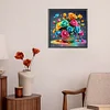 Bunte Liebesrosen - runder Bohrer Diamond Painting - 30*30cm