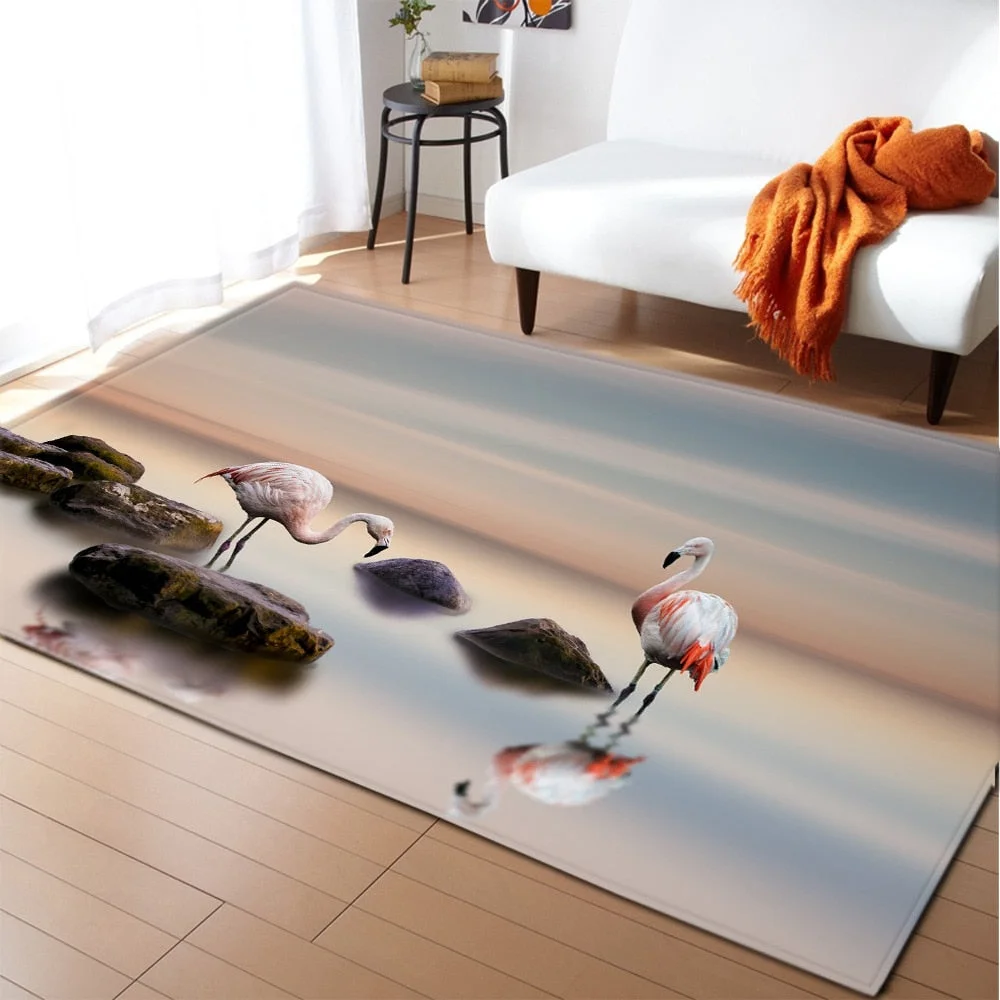 Carpet For Living Room Home Bedroom Bedside Children's Decoration Rug Animal Pattern Hallway Balcony Bathroom Non-Slip Floor Mat