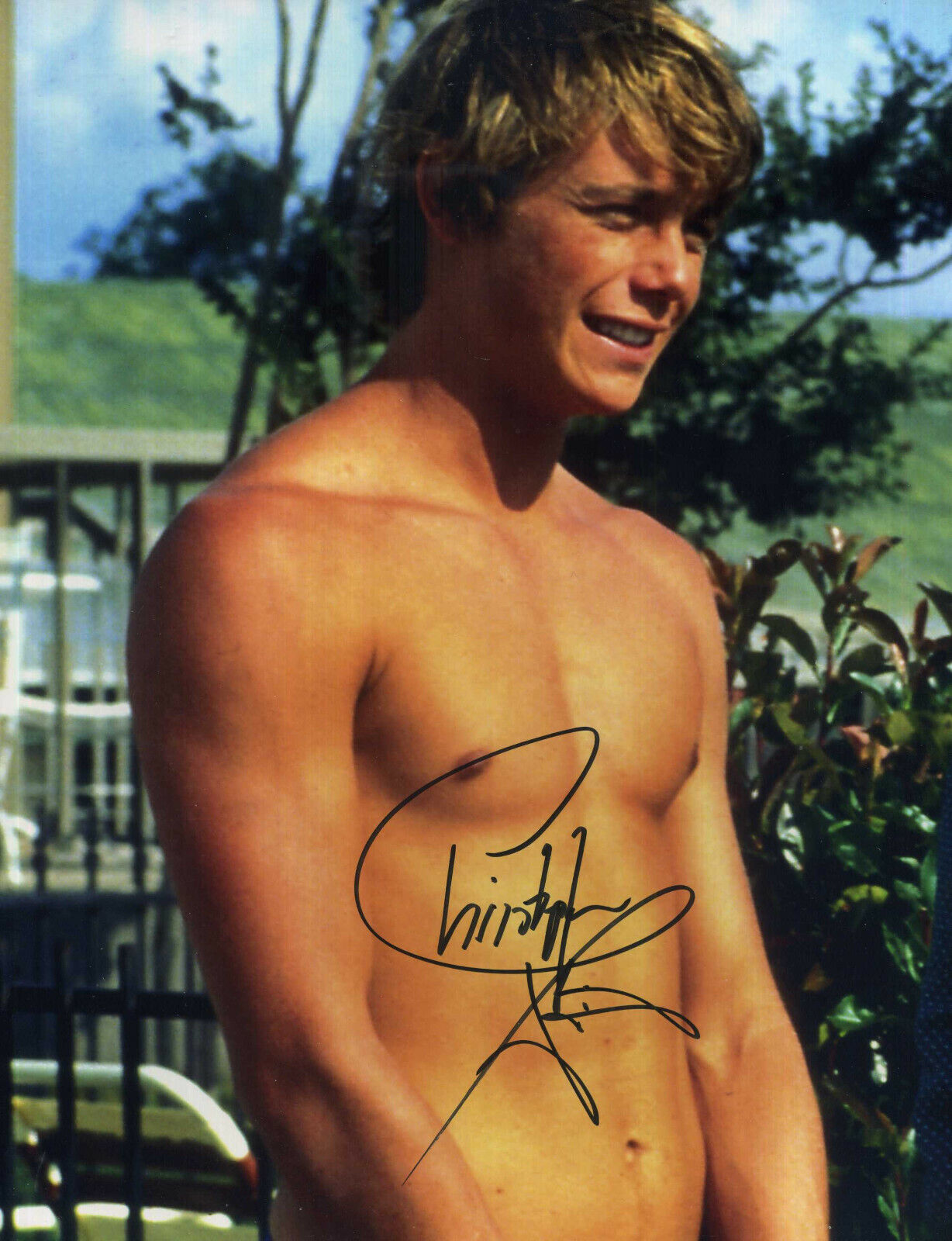 CHRISTOPHER ATKINS Signed 'THE BLUE LAGOON' Photo Poster paintinggraph - Film Actor - preprint