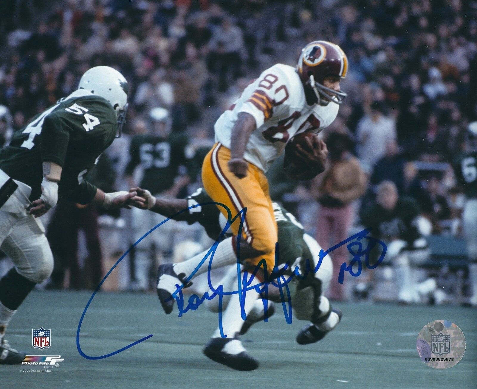 Signed ROY JEFFERSON 8x10 Washington Redskins Autographed Photo Poster painting - w/ COA