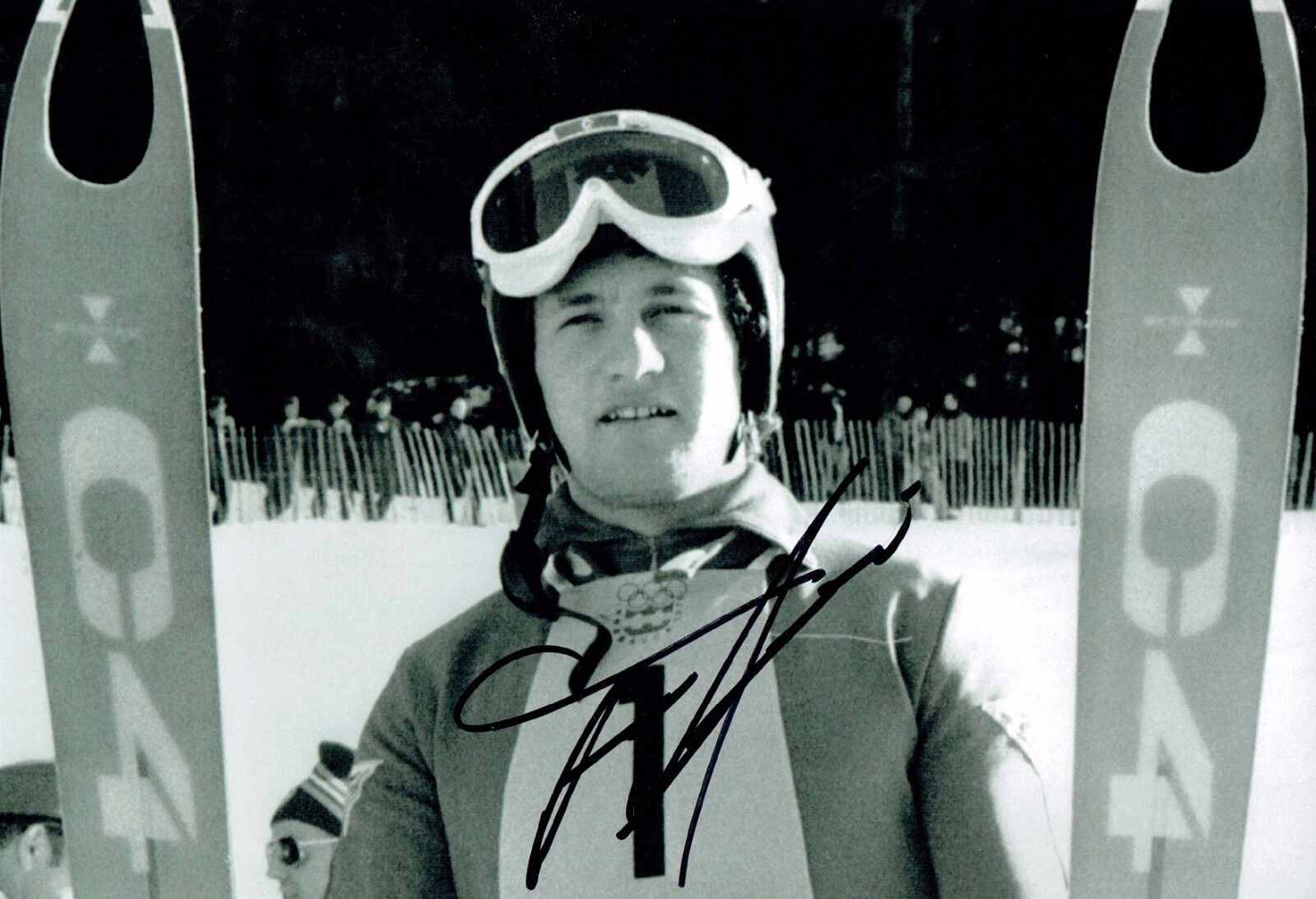 Franz KLAMMER Signed Autograph Photo Poster painting 2 AFTAL COA Downhill Skier Olympics