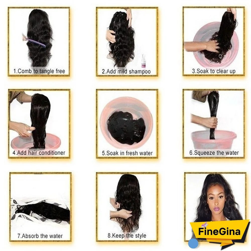 New Wig Female Short Straight Hair Female Wig Hood Black Brown