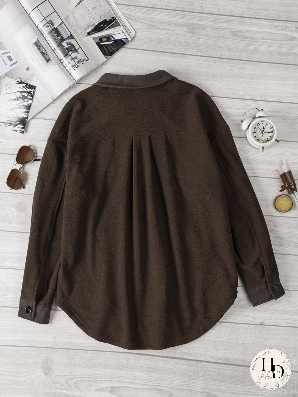 Winter Brown Fleece Shirt