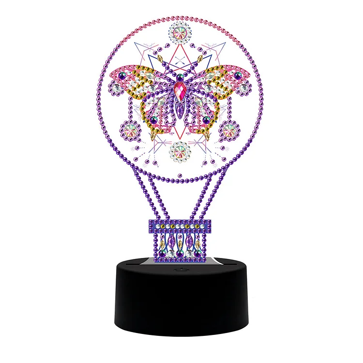 DIY Diamond Painting LED Light Fantasy Butterfly Embroidery Night Lamp Set gbfke