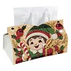 Peinture en PU pour la bo&icirc;te de mouchoirs DIY de No&euml;l en perles et diamants 25x15,5cm