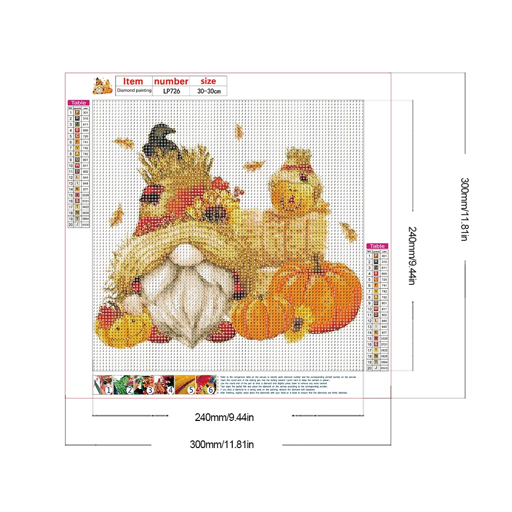 Diamond Painting - Full Round Drill - Pumpkin Goblin(Canvas|30*30cm)