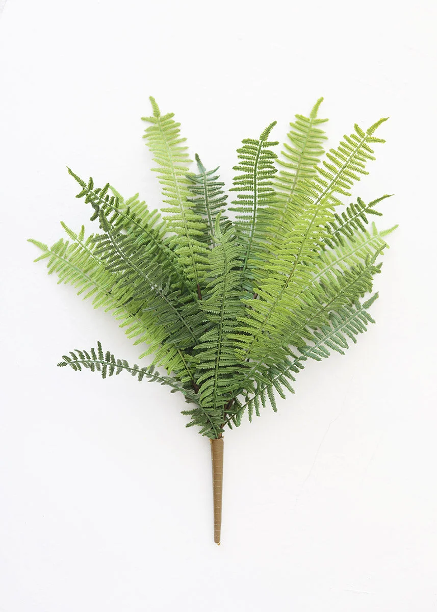 UV Protected Real Touch Fern Outdoor Plant - 19"