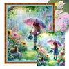 【Limited Stock Sale】Girl Watering The Flowers-11CT Stamped Cross Stitch 50*60cm/19.69*23.62in(Big Size) tapestrymarket