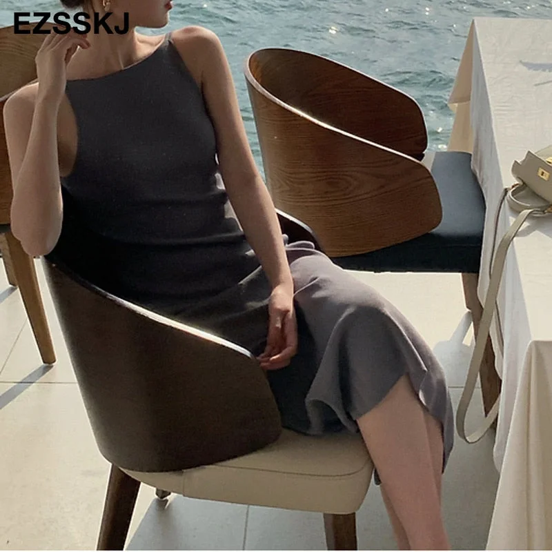 candy color vacation summer slim sexy dress lower v-neck dress a-line  women's dress candy color feamle summer long DRESS