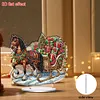 DIY Carriage Filled With Christmas Gifts Diamond Painting Ornaments (Double-Sided)