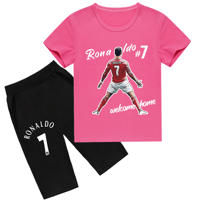 Mayoulove Cristiano Ronaldo Kids' Shorts Set - Stylish Sports Wear for Boys  Girls, Perfect for Active Play-Mayoulove