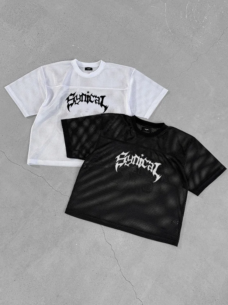Basic Gothic Jersey V-neck T-shirt