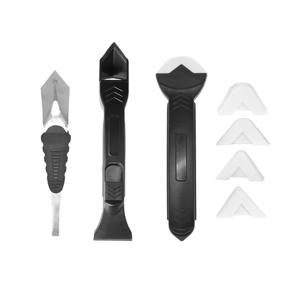

7x Sealant Remover Caulk Finisher Scraper Grout with Replacement Head Black, 501 Original