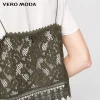 Vero Moda Brand 2018 NEW cotton lace sun-top loose O-Neck OL-style pullover women shirt |317341513