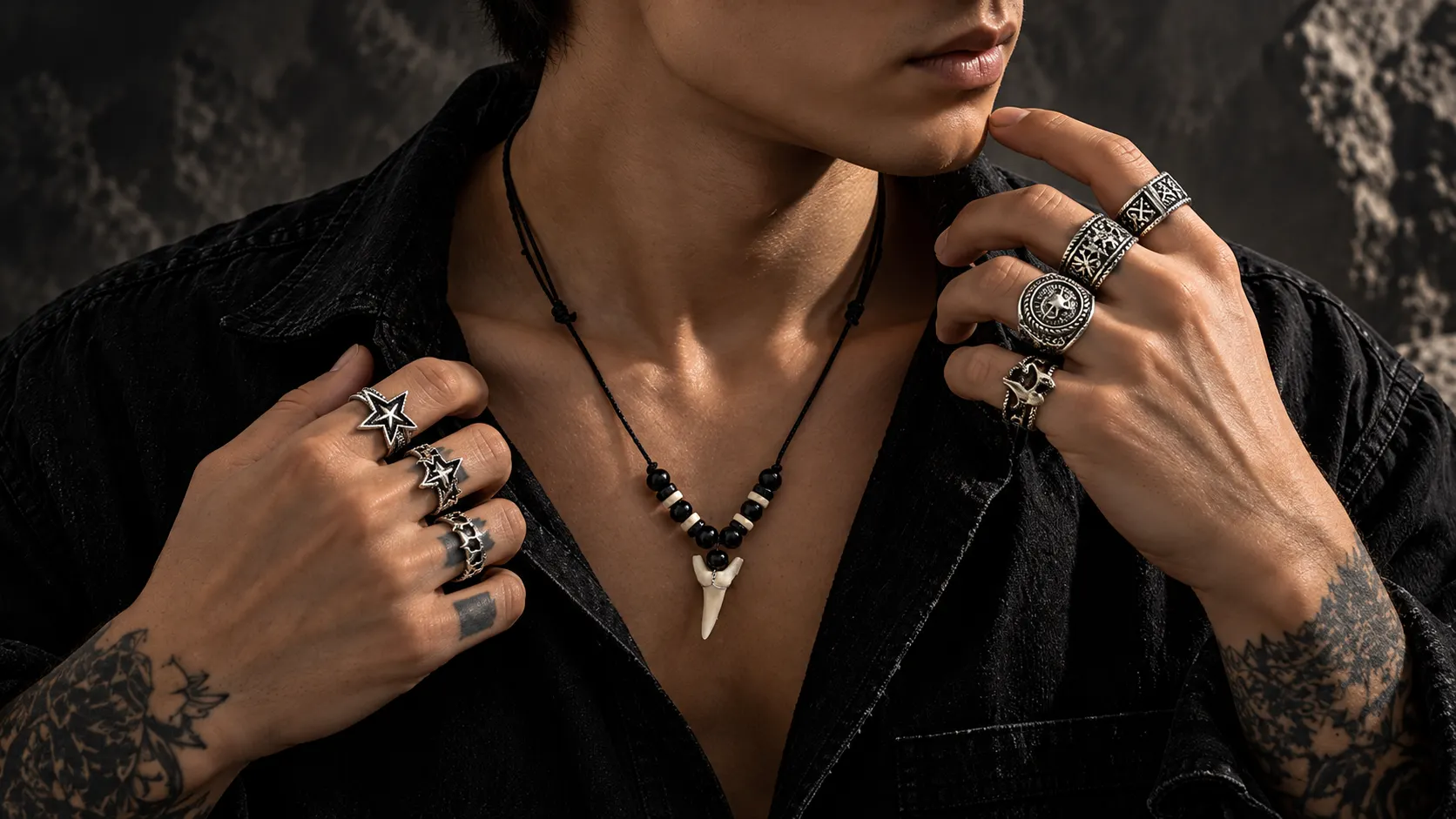 <p>Edgy Men&rsquo;s Jewelry Collection</p>