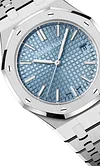 Silver 904L Steel Light Blue Dial - Automatic Watch - 37mm