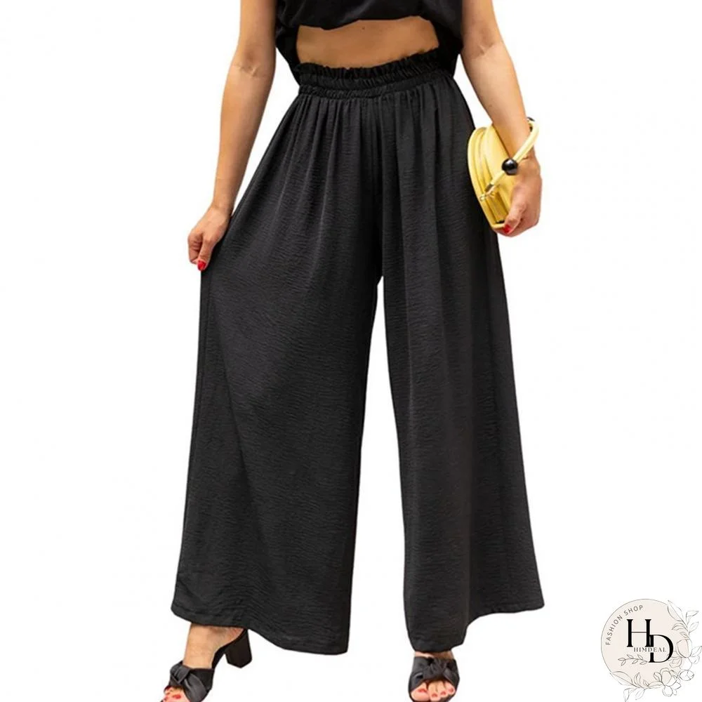 Spring And Autumn New Women's Pants High Waist Elastic Soft Elastic Waist Ladies Loose Pants