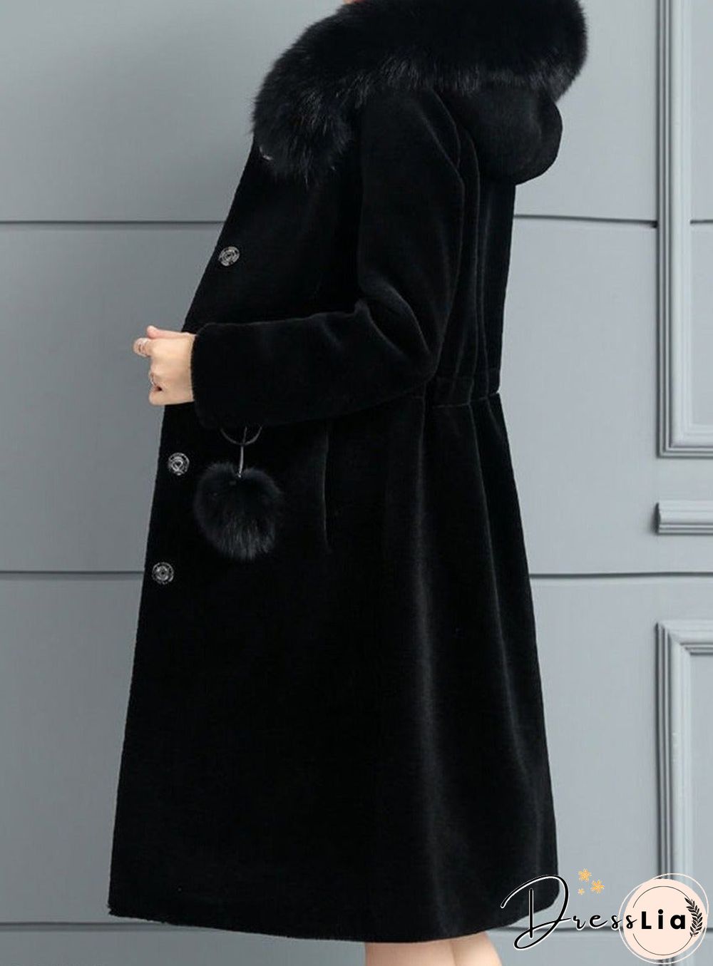 New ins women's medium and long imitation mink coat