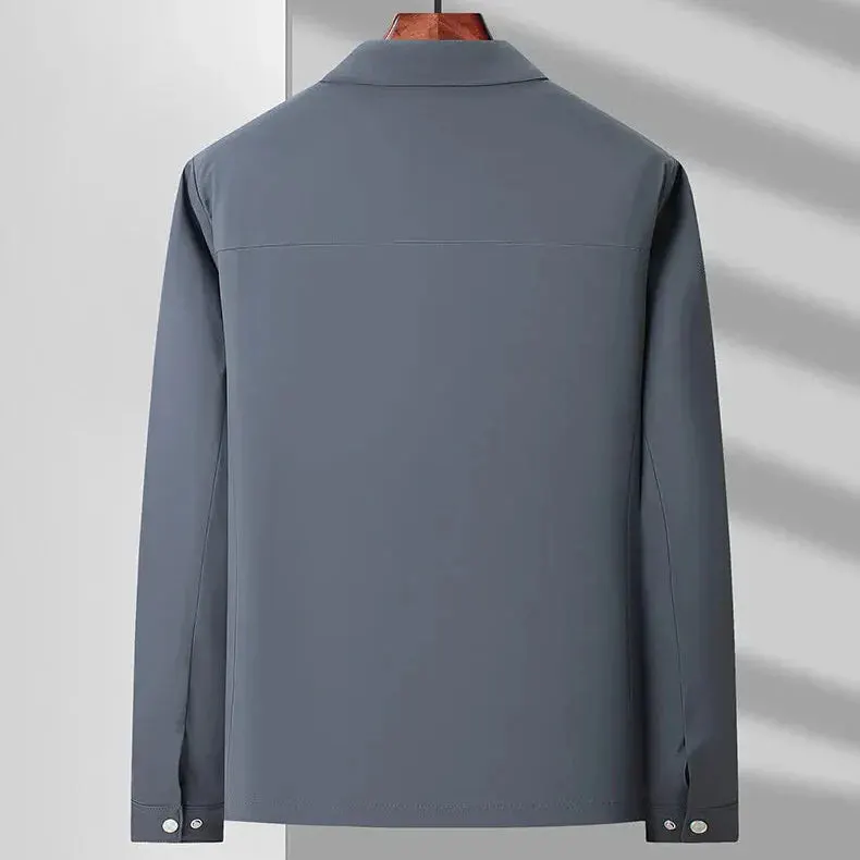 Men's Canvas Zip Jacket &ndash; Tailored Structured Casual Coat &ndash; view 2