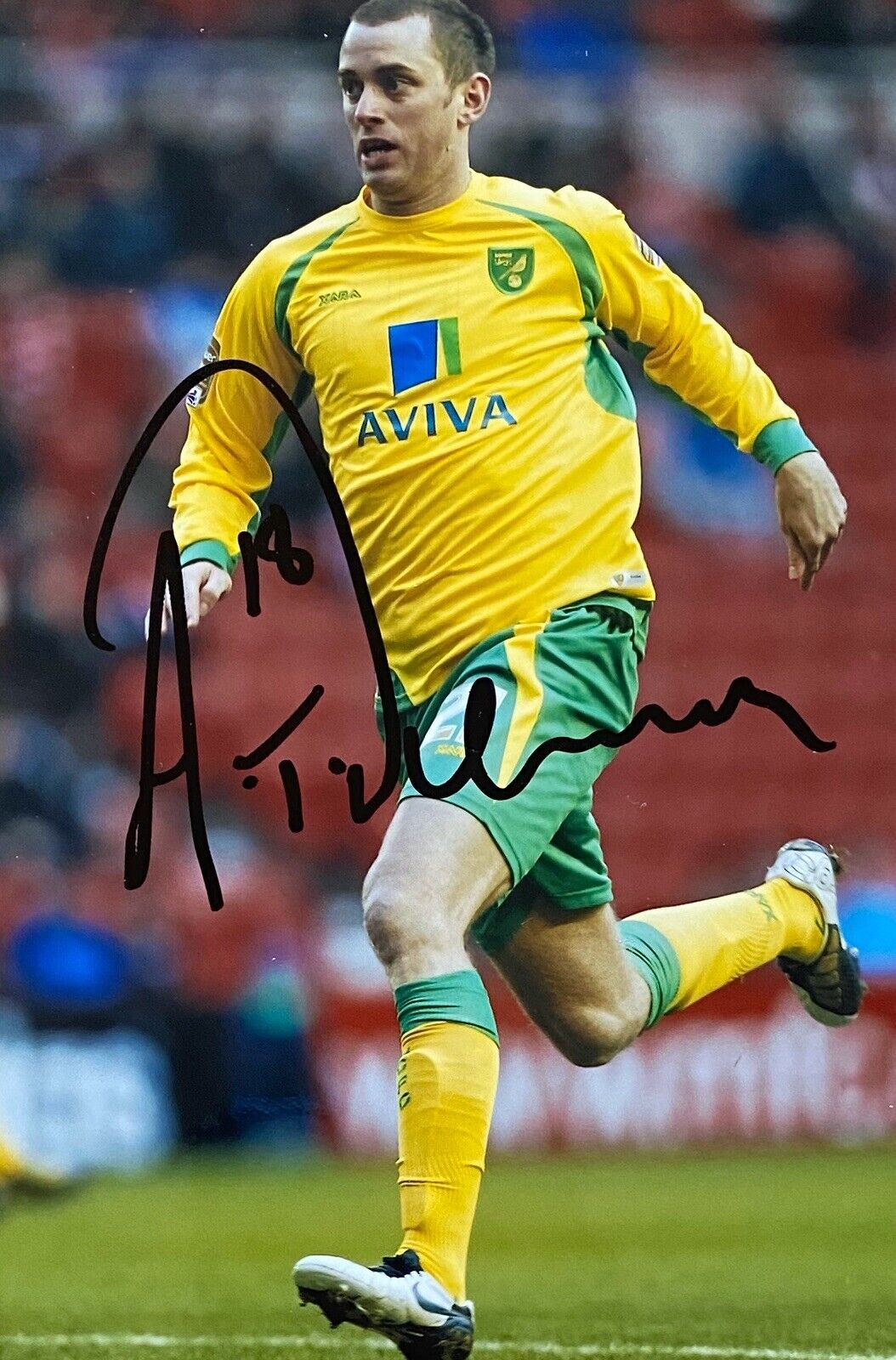 Aaron Wilbraham Hand Signed 6X4 Photo Poster painting - Norwich City