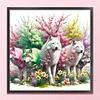 >SALE<Full Embroidery Eco-Cotton Thread 11CT Print Wolves Cross Stitch Kit 50x50cm