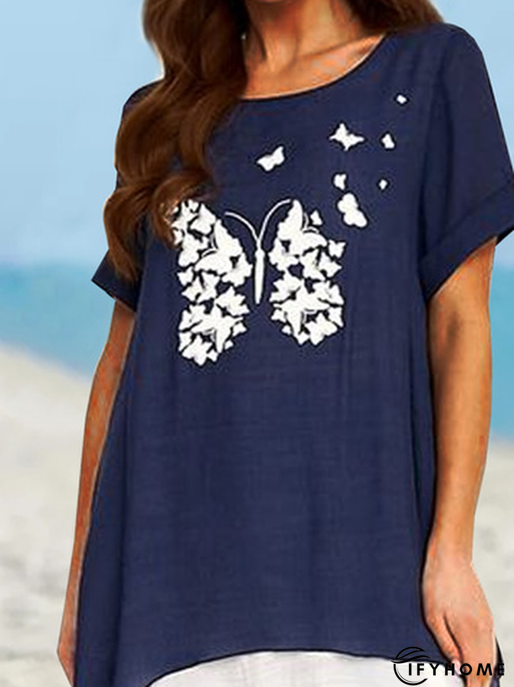 Casual Loose Butterfly T-Shirt | IFYHOME