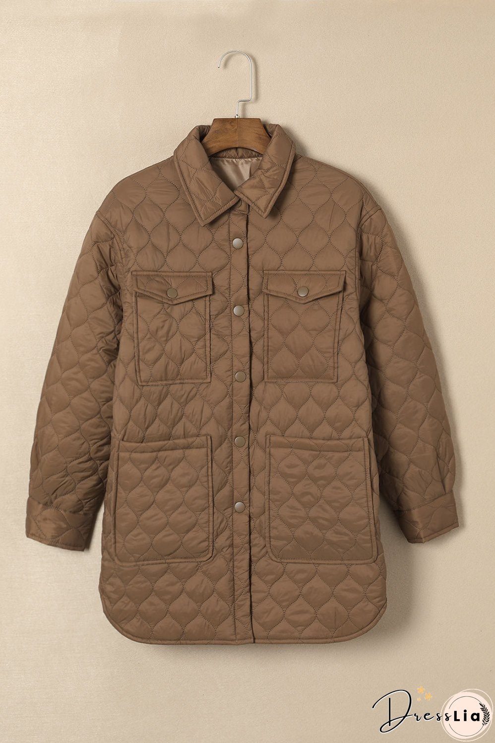 Snap Down Collared Winter Coat
