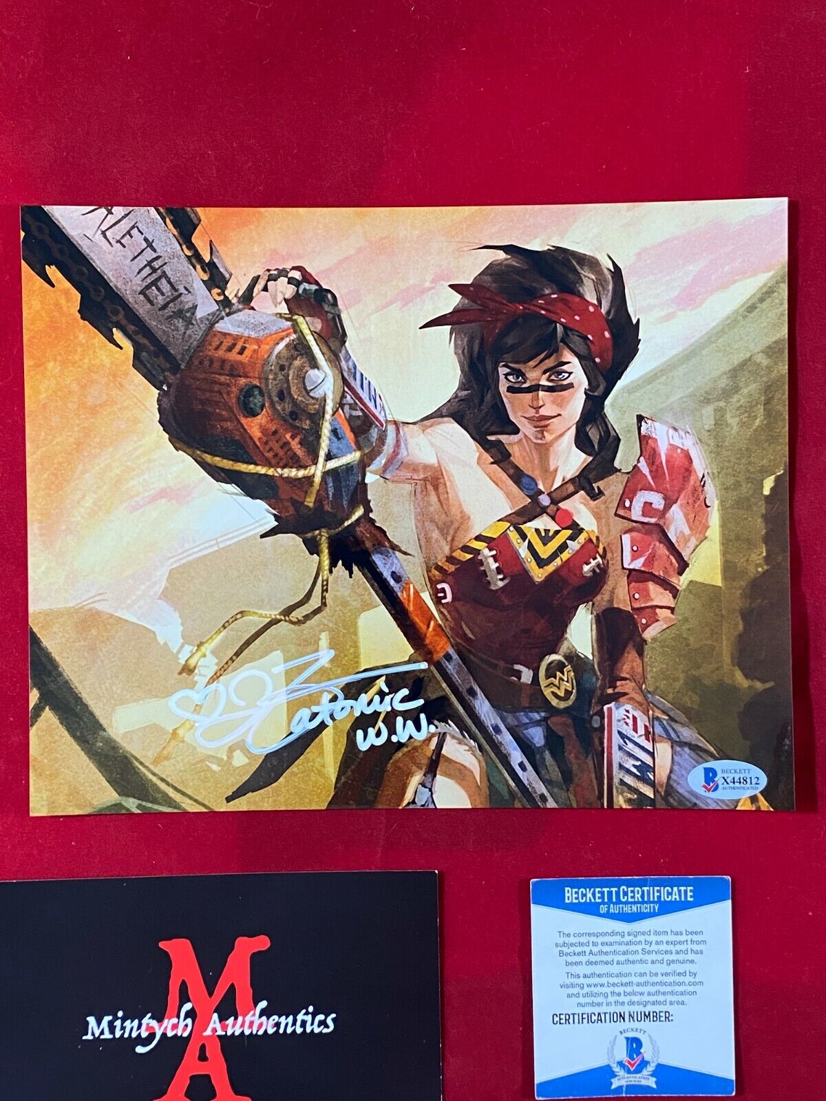 JEN TAYLOR AUTOGRAPHED SIGNED 8X10 Photo Poster painting! ATOMIC WONDER WOMAN! BECKETT COA!