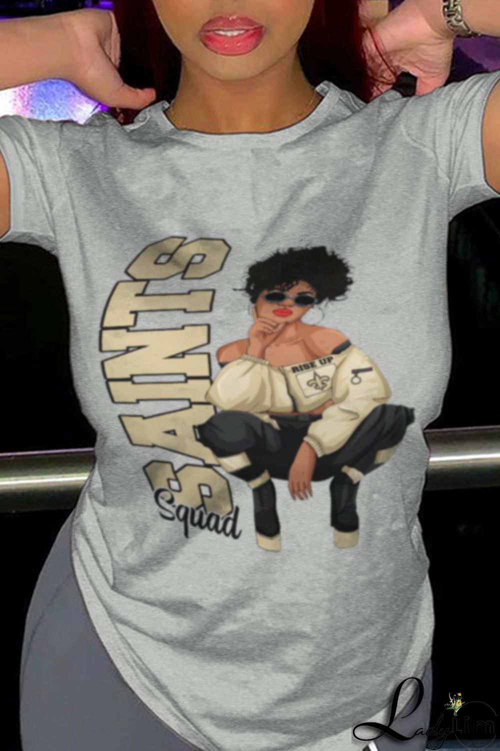 White Fashion Print Patchwork Letter O Neck T-Shirts
