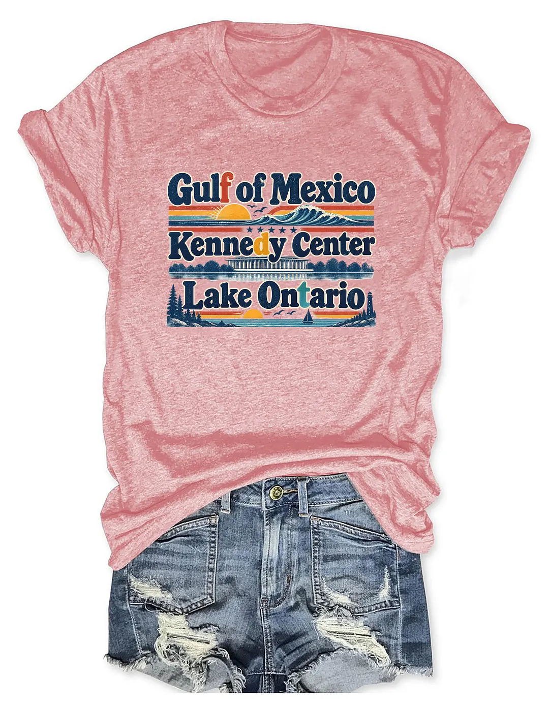 Gulf Of Mexico Kennedy Center Lake Ontario T-shirt
