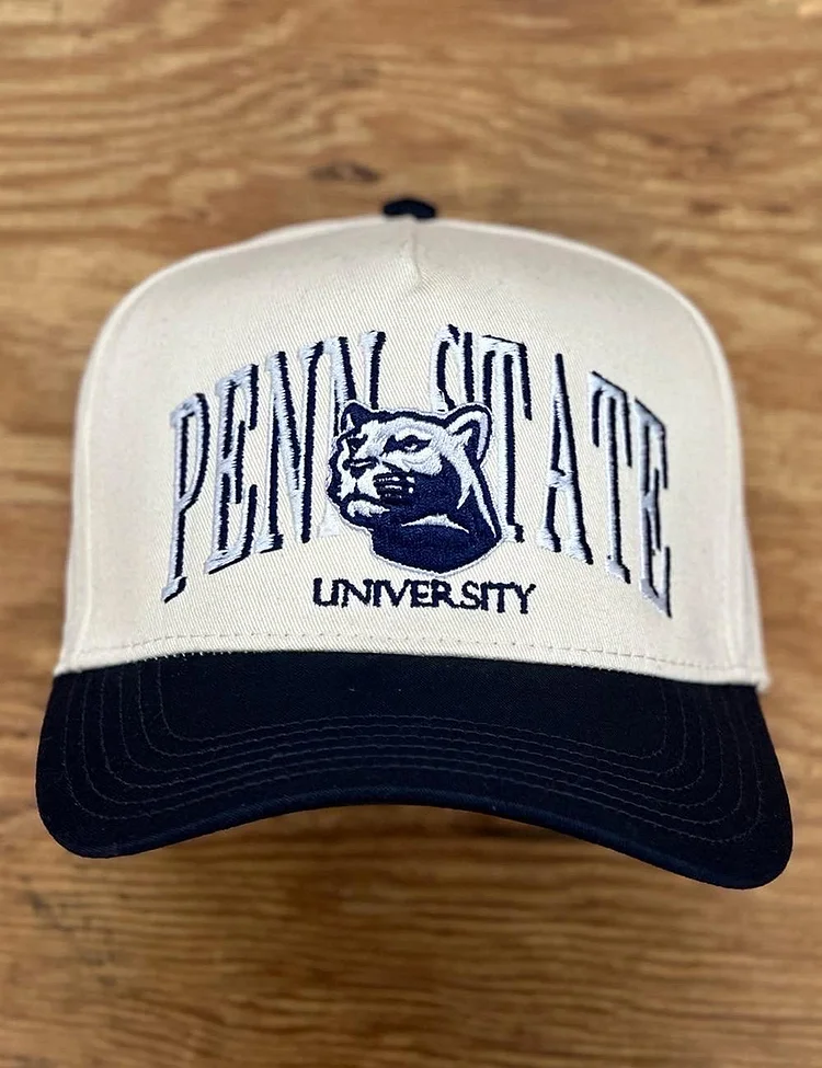 Vintage Penn State University Snapback Gameday Hat