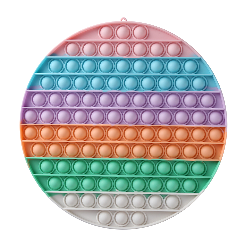 

Large Size Rainbow Round Luminous Push Bubble Sensory Autism Antistress Toy, 501 Original