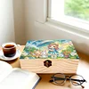 5D DIY Diamond Painting Handmade Wood Storage Box Crystal Storage Case (Rabbit)