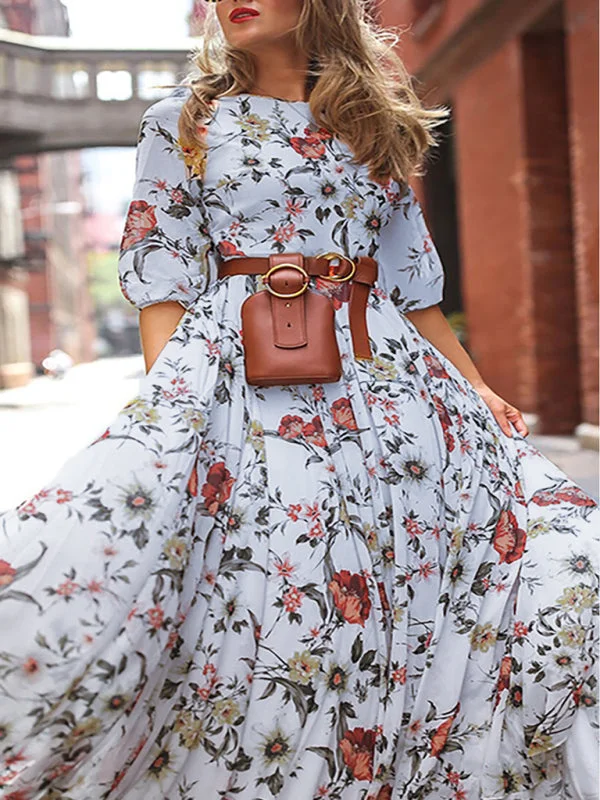 Women&rsquo;s Floral Print Maxi Dress