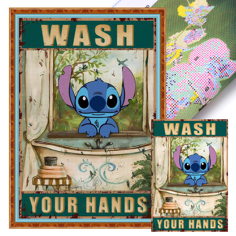 Vintage Poster-Stitch Full 11CT Pre-stamped Canvas(40*60cm) Cross Stitch