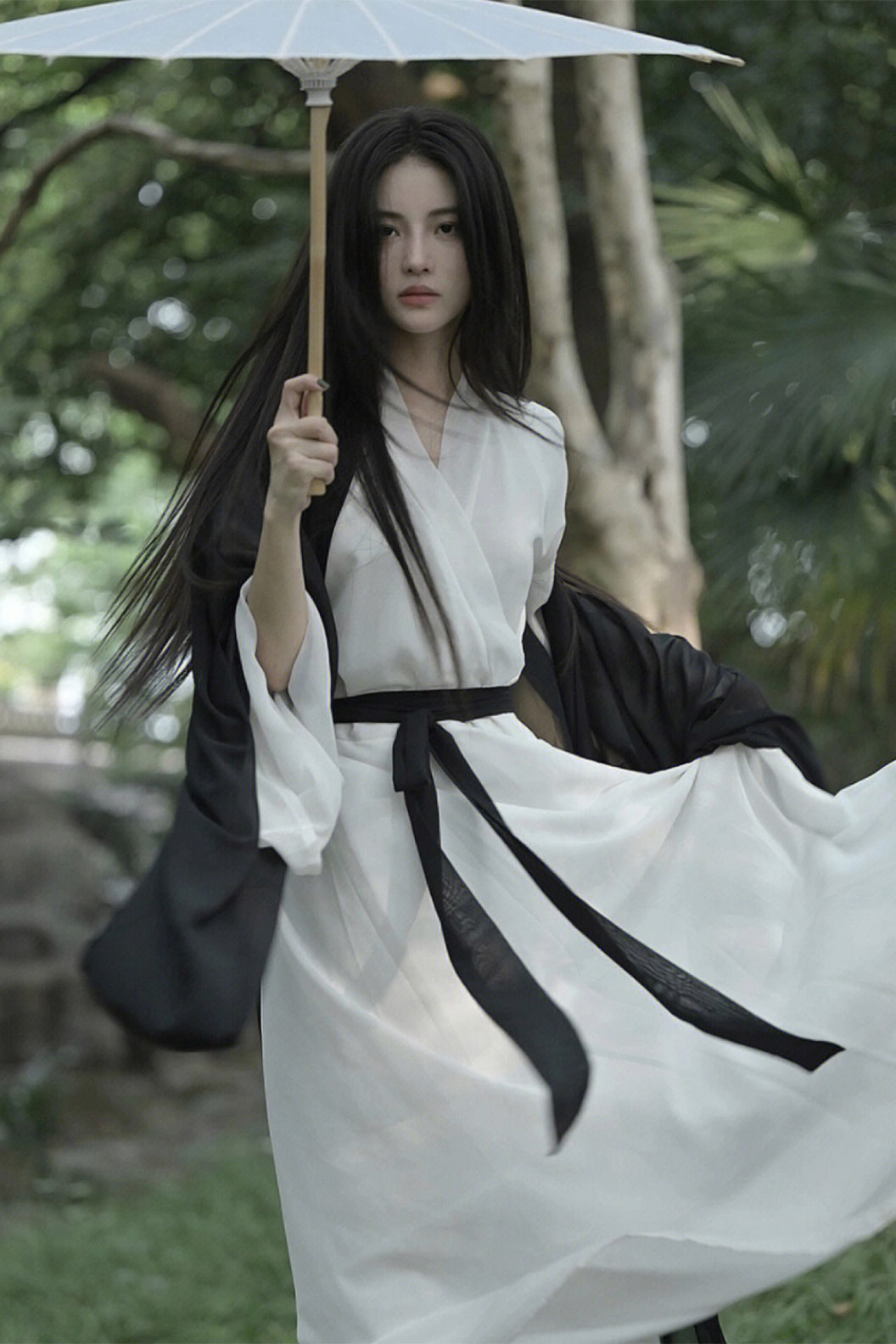 Wei Jin dynasty hanfu straight front ruqun set with missing heart - qieqieyousisheng 戚戚忧思深 Stupa Stones