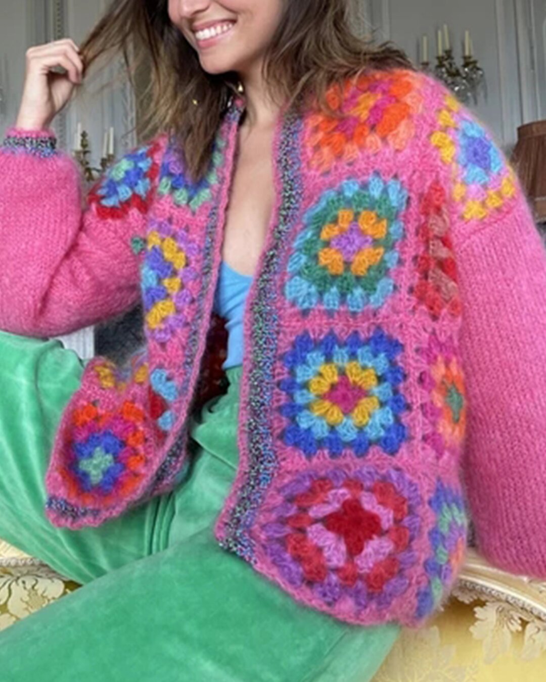  thdmladies Knitted Sweater Cardigan thedmladies