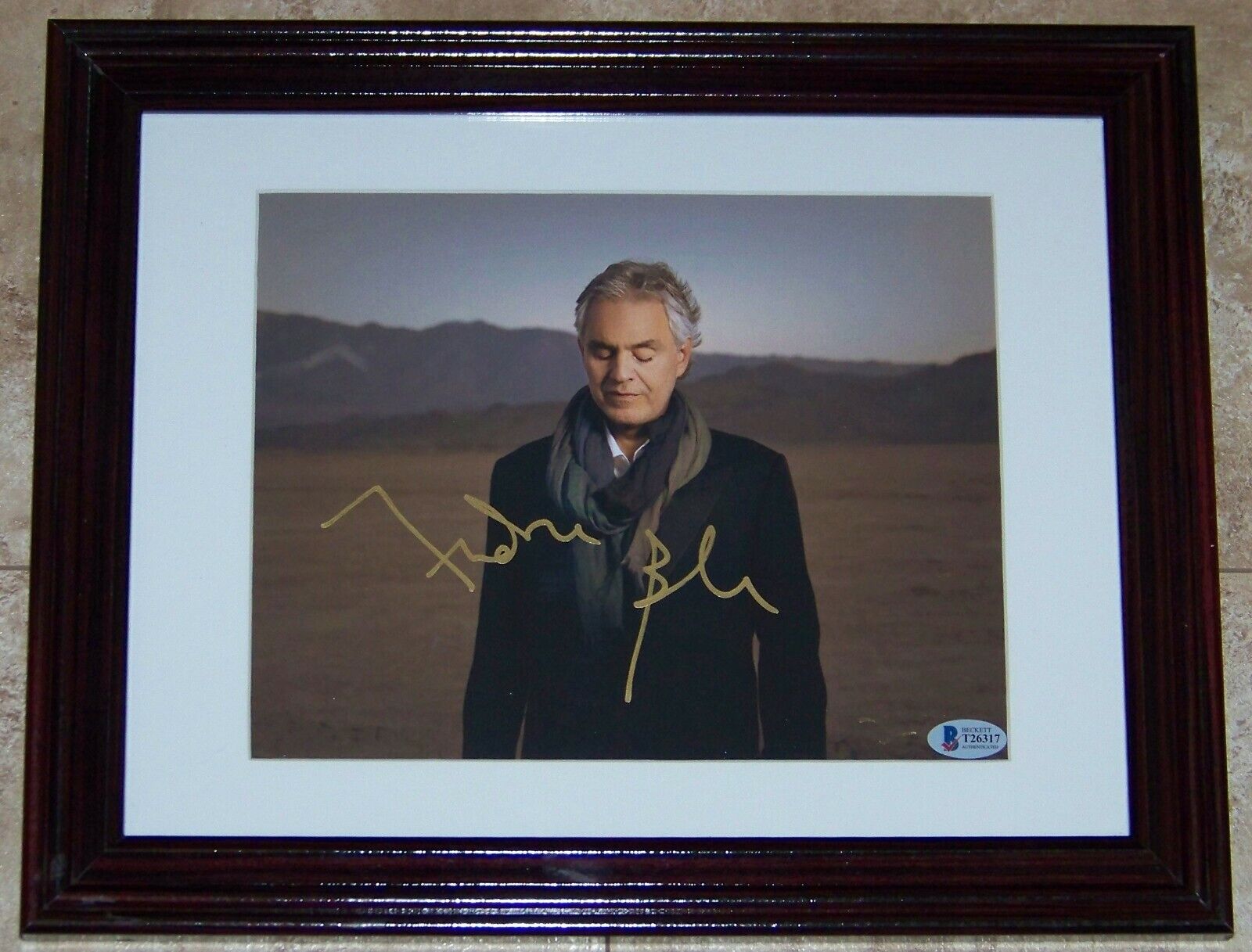 BEST ON EBAY! Andrea Bocelli Signed Autographed 8x10 Photo Poster painting BAS Beckett COA!