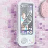 Bathroom Waterproof Phone Mount with BT Speaker 60 Degree Adjustable Angle Anti-Fog Shower Phone Stand No-Drill Wall Mount with Touchscreen for Bathroom Accessory Adults