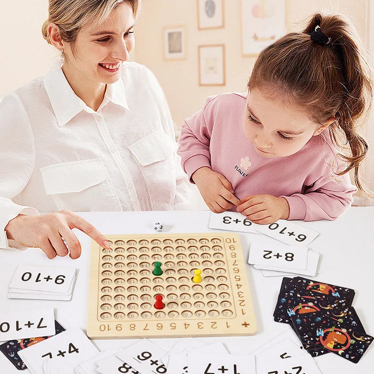 Wooden Montessori Multiplication Board Game | 168DEAL