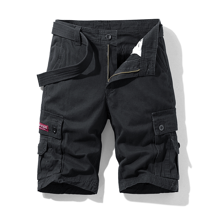 Tomroads Men Summer New Solid Color Military Affairs Cargo Shorts Fashion Casual Loose Outdoors Comfort Multiple Pockets Shorts Men