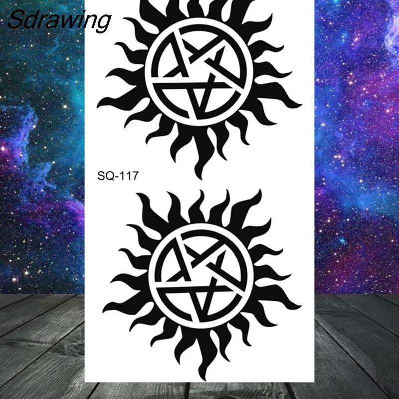 Sdrawing Bow Henna Crown Temporary Tattoos For Women Adult Girl Kids Butterfly Dream Catcher Fake Tattoo Neck Arm Hands Small Tatoo